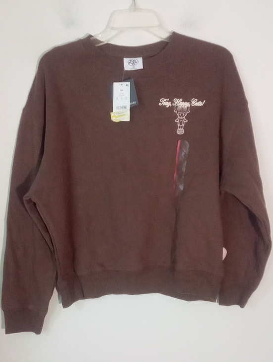 Grayson Threads Tops - Polly Pocket Brown Graphic Crewneck Sweatshirt NWT $25 Grayson Threads
